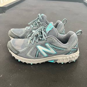 New Balance 410v5 Trail Running Shoes Gray/Blue WT410LO5 Women’s Size 9